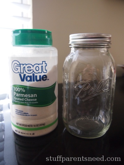 Dispensing Tips using Parmesan Cheese Containers –