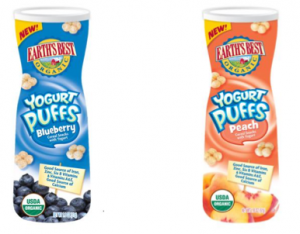 earths best yogurt puffs blueberry peach