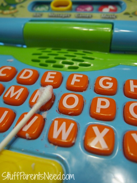 crayon coming off plastic